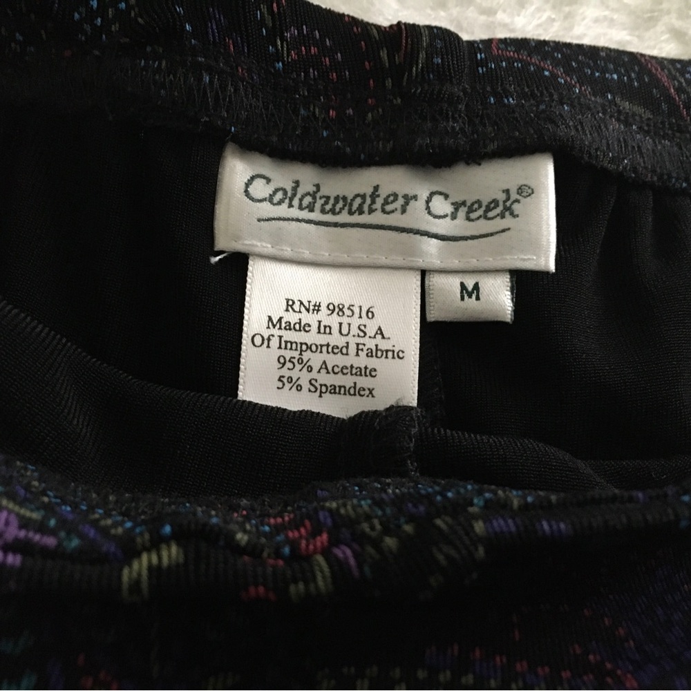 NWT COLDWATER CREEK RETRO PAISLEY PANTS - Picture 6 of 9